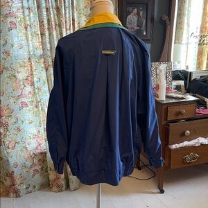London Fog Blue and Yellow Windbreaker